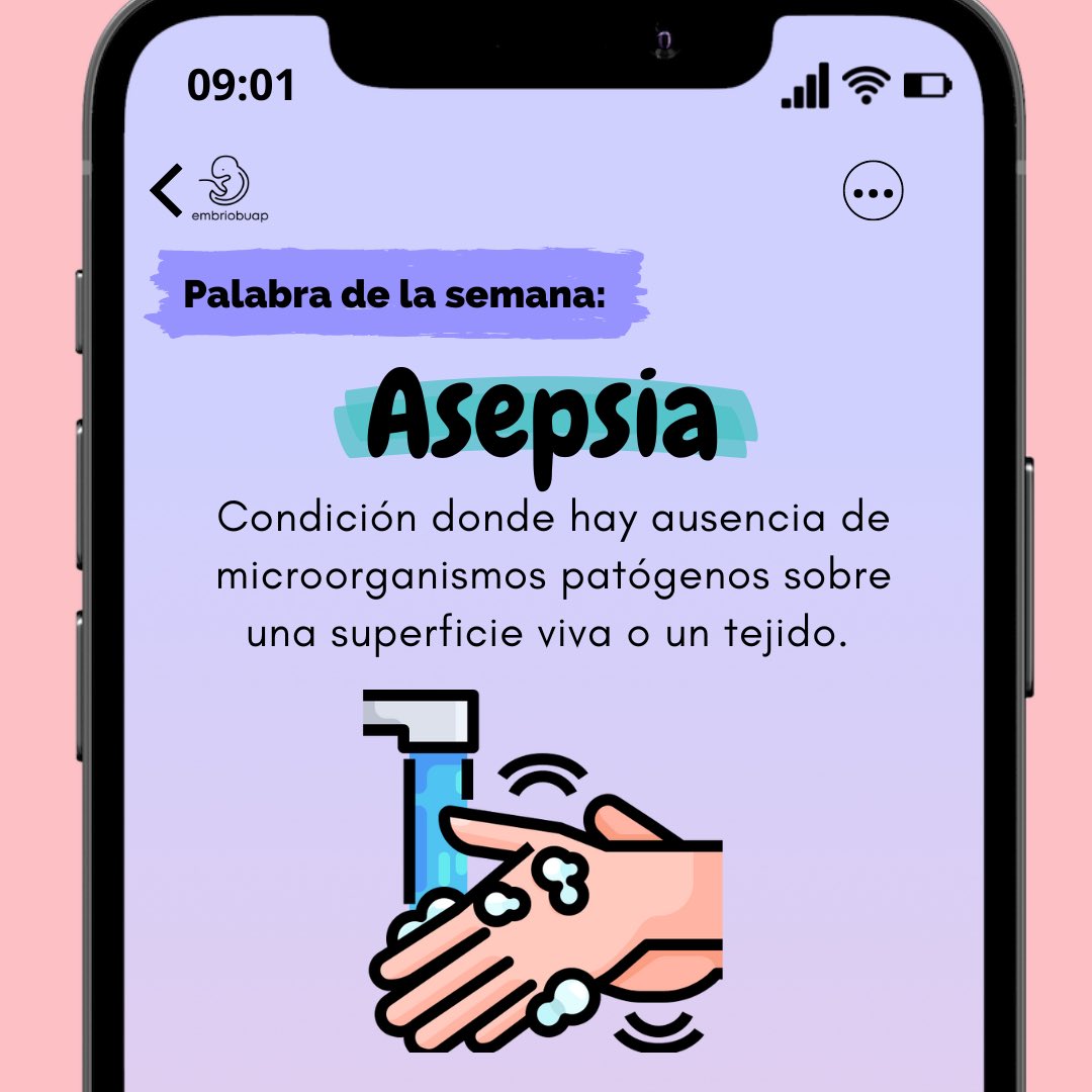 EmbrioBUAP's tweet photo. https://t.co/9omLyfNsTT

Es fácil creer que este término es análogo de antisepsia, este semana te ayudaremos a diferenciarlos. ¡Excelente inicio de semana! 
#palabradelasemana #embriobuap #cirugia #asepsia #laboratorio https://t.co/K6kp60Q44t