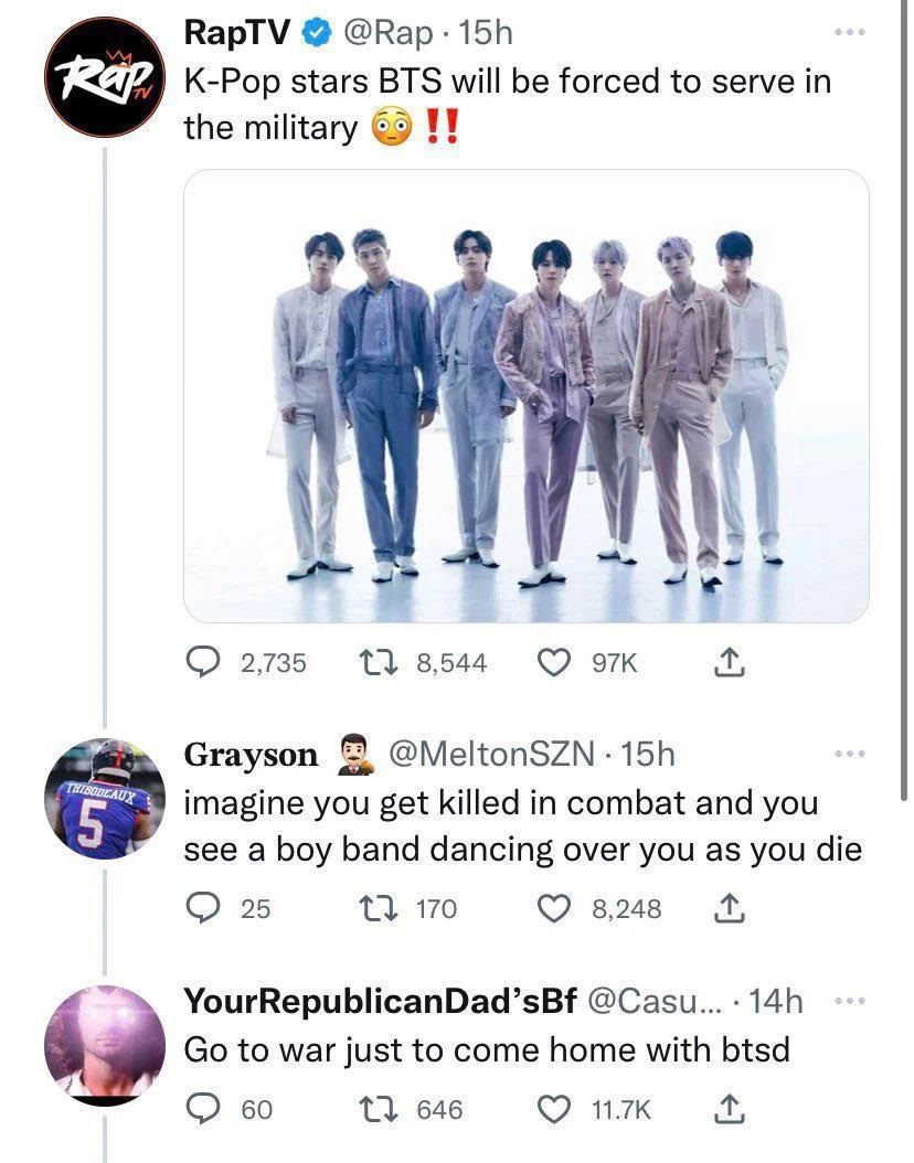 walouija_'s tweet photo. My husband sent me this this morning, and honestly... I might pay to have J-Hope just shoot me. 😂 https://t.co/wuK6Y3CGgr