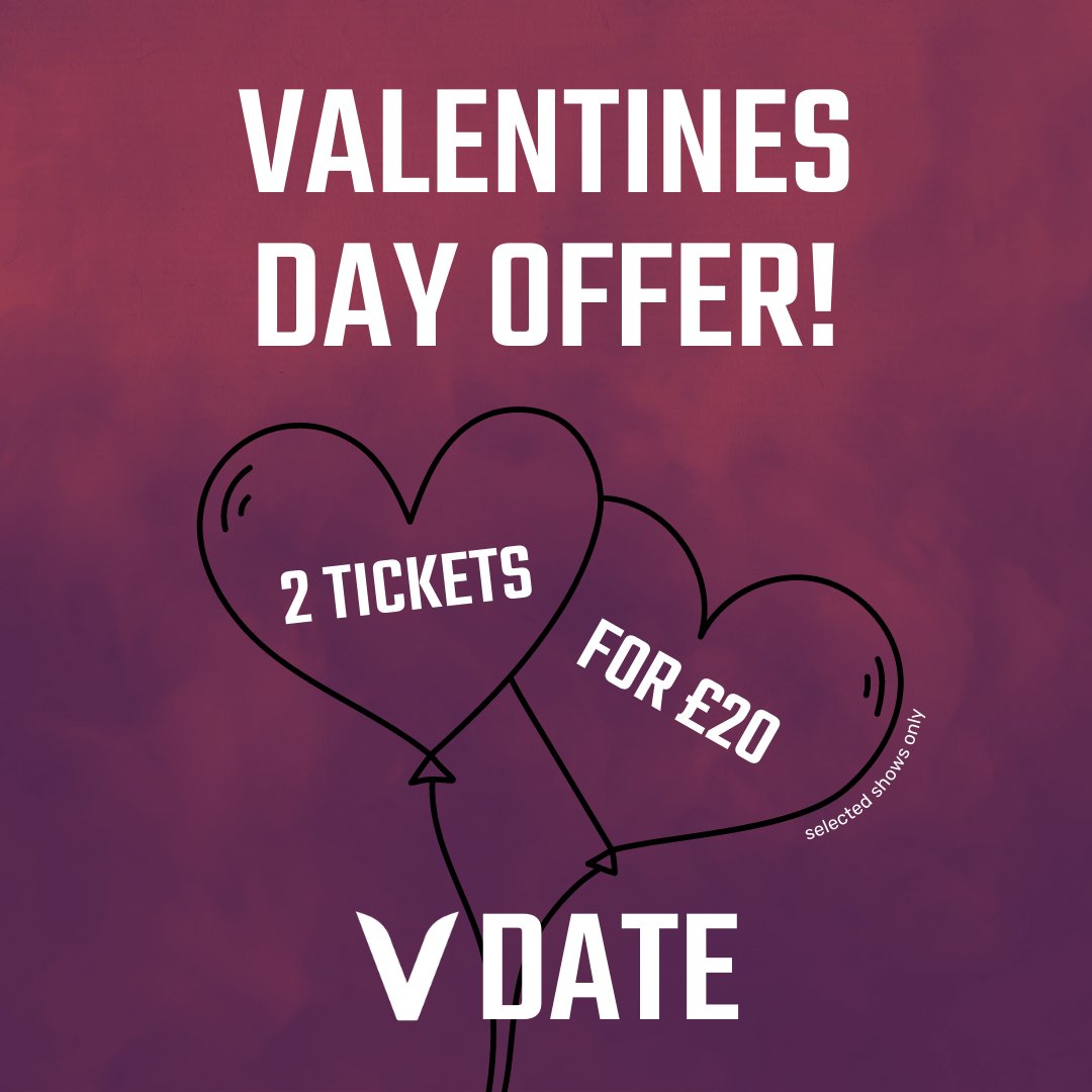 wearevault_'s tweet photo. Check out our #VDate offer to continue your festivities tonight! Get 2x tickets for £20 for loads of our shows (you can even add a bottle of seccy to your order), and come experience the tasty food and cocktails we have to go along with your show! ❤️🔥 #VAULTFestival2023 https://t.co/GeAGHxpKj5