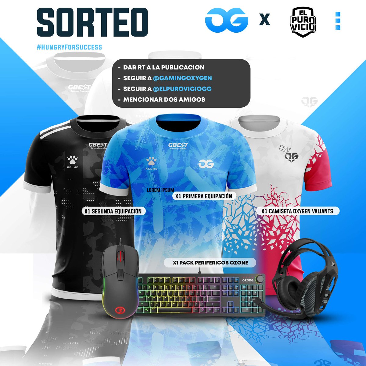 ¡Vamos a comenzar la semana con un #SORTEO de la mano de los compañeros de <a href="/ElPuroVicioGG/">El Puro Vicio</a> ! 🎁

📍PARA PARTICIPAR:

🔁 Da RT a la publicación
➡️ Sigue a <a href="/ElPuroVicioGG/">El Puro Vicio</a> 
➡️ Sigue a <a href="/GamingOxygen/">Oxygen Gaming</a>
🔊 Menciona a dos amig@s

¡Será válido hasta el 21 de febrero, mucha suerte! 🍀