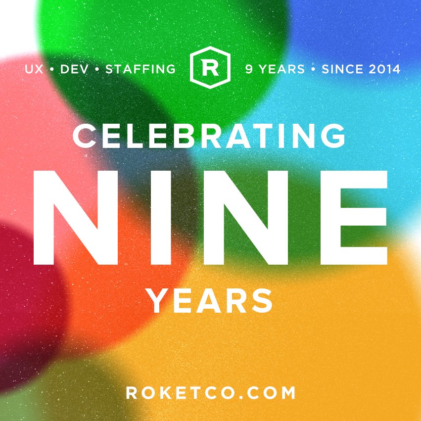 Roket is celebrating its NINTH Anniversary! A big thanks to our partners and friends for your continued support. #anniversary
