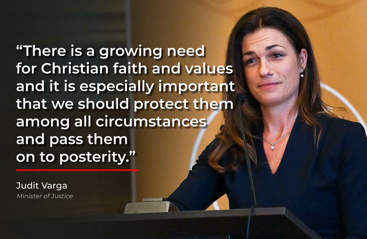 abouthungary's tweet photo. In her address during a ceremony the justice minister said in her address that “we live in an age of dangers” not only including the war in a neighboring country but “the European Union building a Europe rejecting traditional European values”. 

Read more:
https://t.co/vSMM4ZiurW https://t.co/lOM5gydyx8
