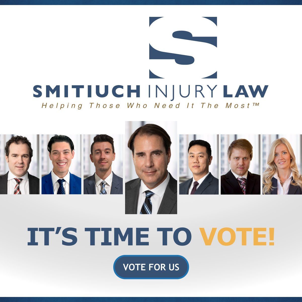SmitiuchLaw's tweet photo. We're pleased to announce that Smitiuch Injury Law has been nominated as one of the Top Personal Injury Boutique Firms of 2023 by Canadian Lawyer Magazine. We would be honoured to have your support. Please click the link to vote!
https://t.co/Q6ju37V3Bx https://t.co/BdiL1MhO6Y