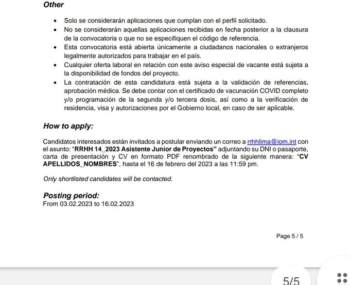 Econ Jobs Perú on Twitter "2/2"