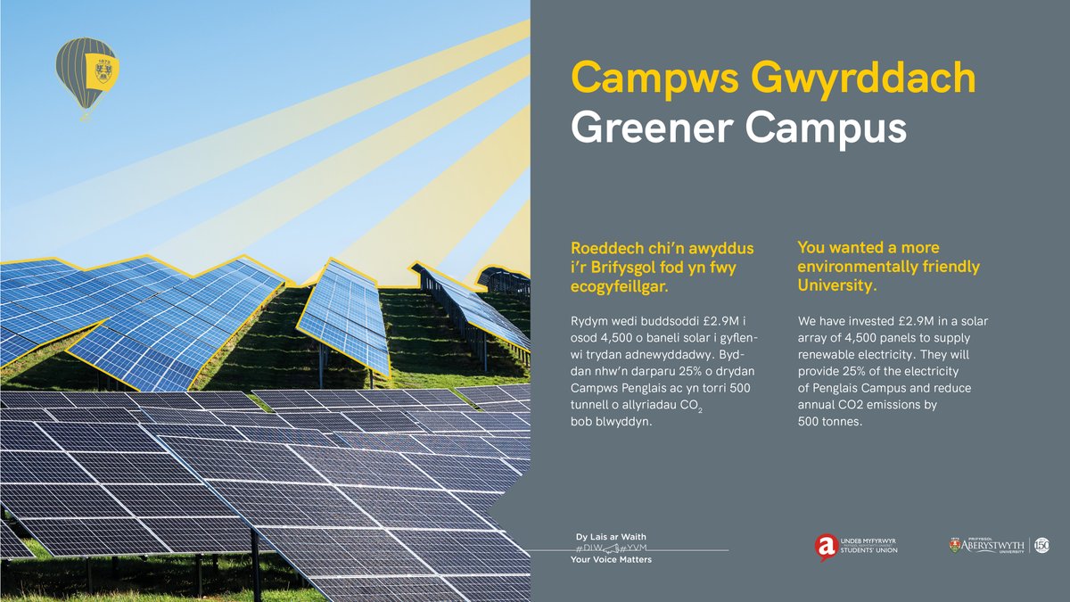 Campws Gwyrddach 💚🌱👨‍🌾
#DLW
---
Greener Campus 💚🌱👨‍🌾
#YVM