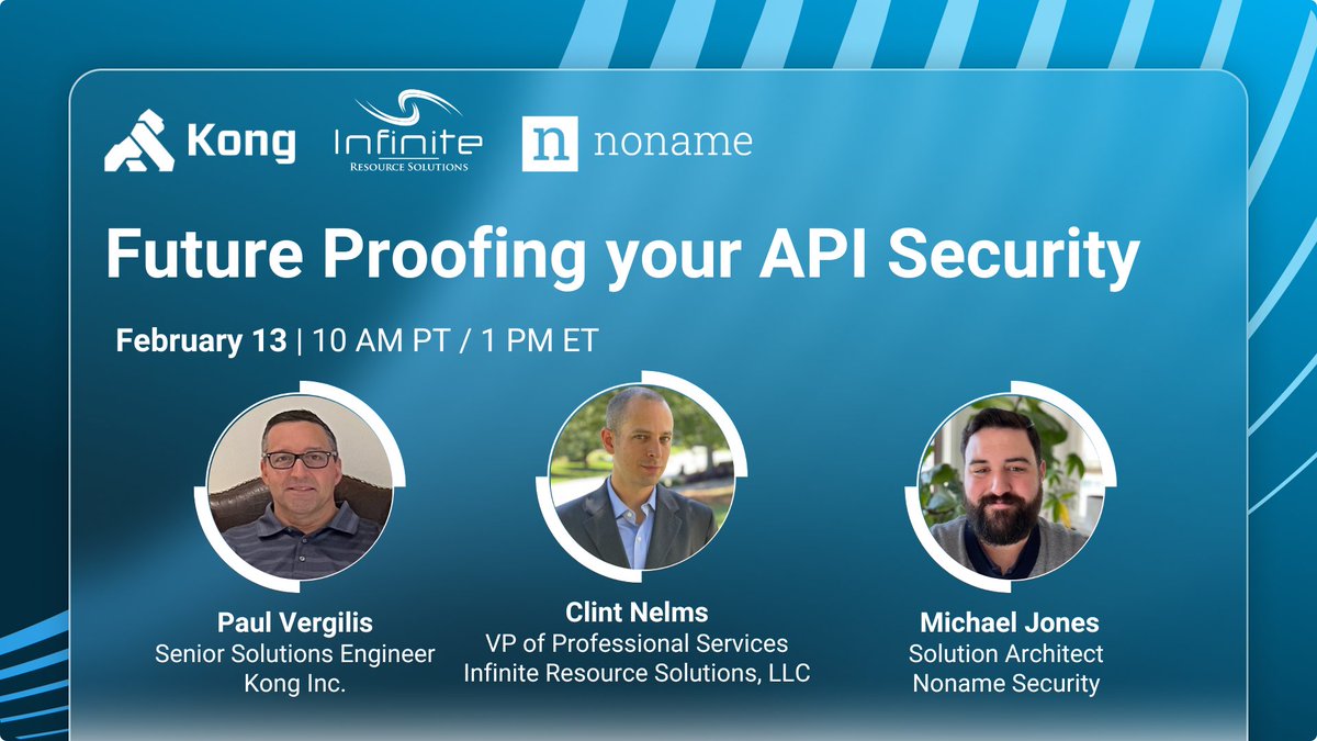 ⚠️ 𝗜𝗻 1️⃣ 𝗵𝗼𝘂𝗿: Join us to learn best practices for future-proofing #APIsecurity 🔒ow.ly/j97T50MCeUc 

🗣️ Panel with experts from @thekonginc, @Infinite_RS & @NonameSecurity. 

#cycbersecurity #paymentfraud