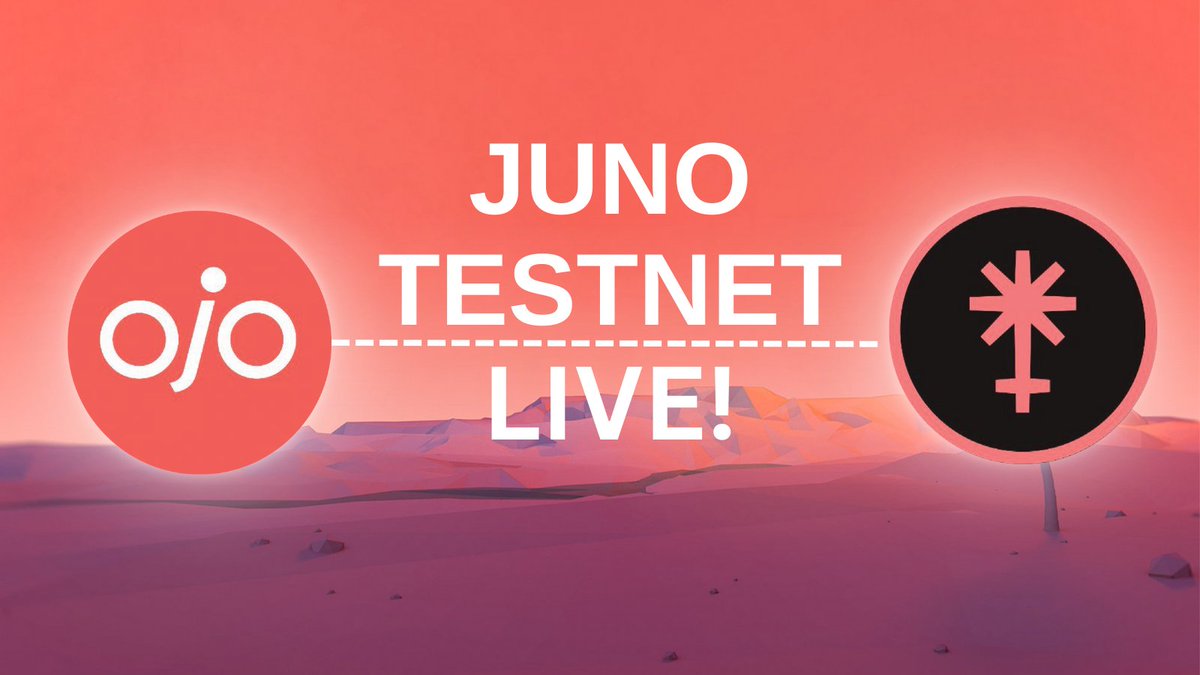 ojo_network's tweet image. 1/ Our SECOND #cosmwasm contract just went live on the @JunoNetwork’s Testnet! 🥳

This proves that validators don’t need to run multiple price feeders for different chains, making the lives of validators easier and the Juno chain more efficient!