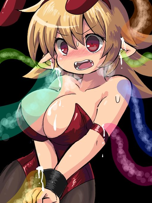 自分で仕掛けた罠に引っかかって動けなくなったところにゲーミングちんp…謎のバグに襲われるフォルテ描きました(OC) 