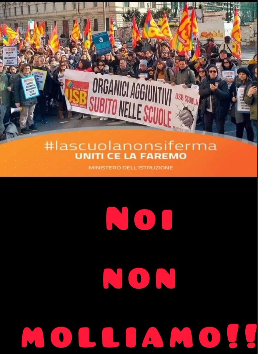 ComOrgExcovid22's tweet photo. @G_Valditara ⚫🟠 Attendiamo quanto prima la convocazione per il tavolo tecnico In merito  all'incontro con il DIRETTORE generale dell'Ufficio di Gabinetto tenutosi il 10 Febbraio In concomitanza del Presidio al Ministero dell' Istruzione e del Merito.
Comitato Organico Aggiuntivo ATA ⚫🟠 https://t.co/wY56tf5u6t
