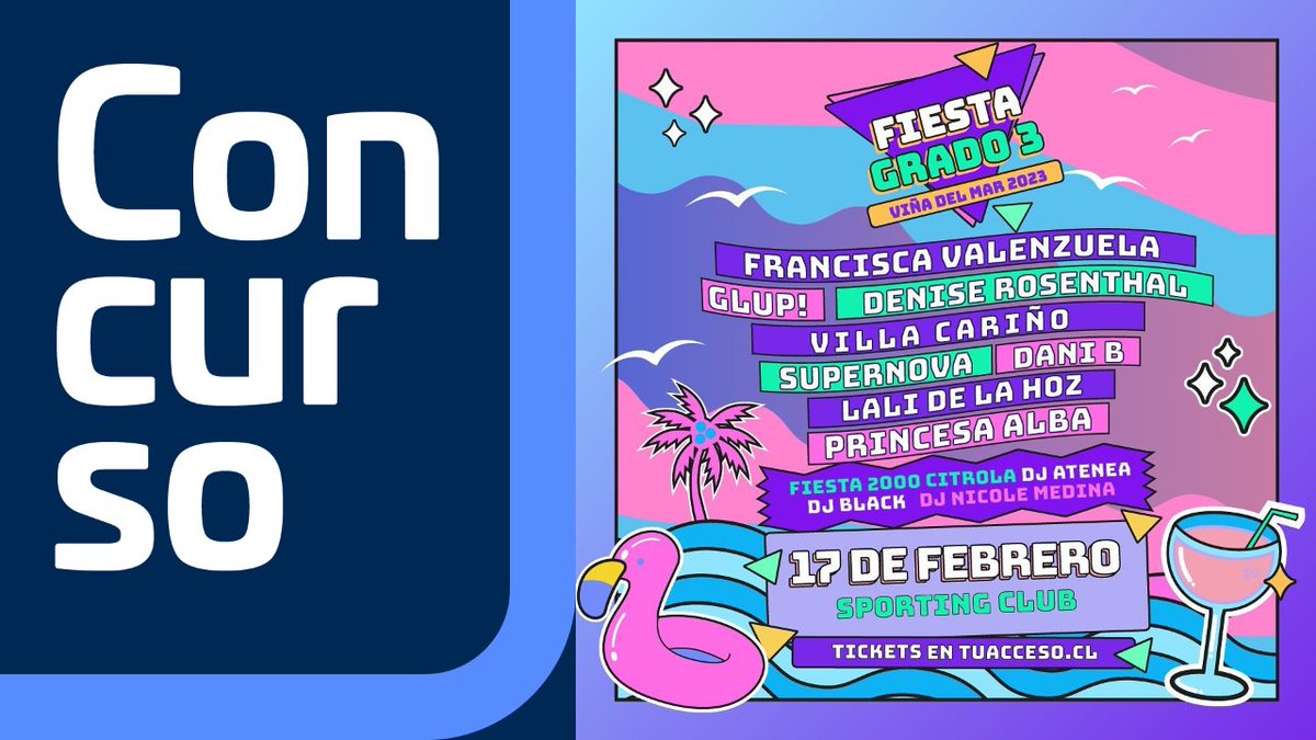 EFEValparaiso's tweet photo. Si no fuera porque aún te quiero 🎶💔 Este VERANO no te quedes fuera de esta increíble fiesta y participa por una de las 3 invitaciones dobles y 1 invitación VIP doble 🥳 Dale RT y cuéntanos qué canción de estos tremendos artistas NECESITAS cantar a todo pulmón ¡Muy fácil! 😤🎙 https://t.co/1BVHrHIaZM