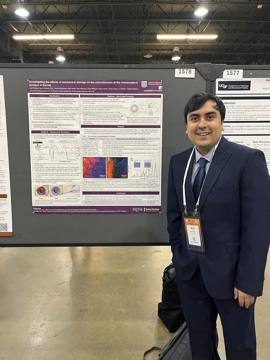 I am super biased, but I think <a href="/MuditGGX/">Mudit</a> has some of the prettiest images at #ORS2023, generated during a brilliant placement at Exeter University. Talk to him at poster 1758 to find out what they tell us about labral tears. @Dr_H_Fermor <a href="/AlisonJonesLds/">Alison Jones</a> <a href="/iMBE_Leeds/">iMBE @ Leeds</a>