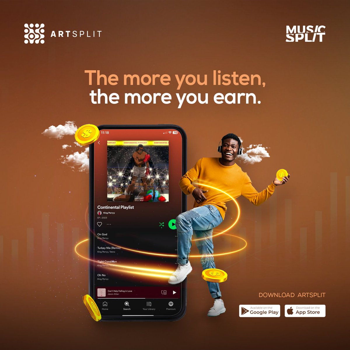 SplitXchange's tweet photo. Hello Splitters,
Was your bid in the auction successful?
Now for the fun part! Remember to add the Continental Playlist to your playlist. The more you stream & refer the Continental Playlist to your friends, the higher your earnings.
So keep streaming & earning!
#MusicSplit https://t.co/VhIwvSt63Z