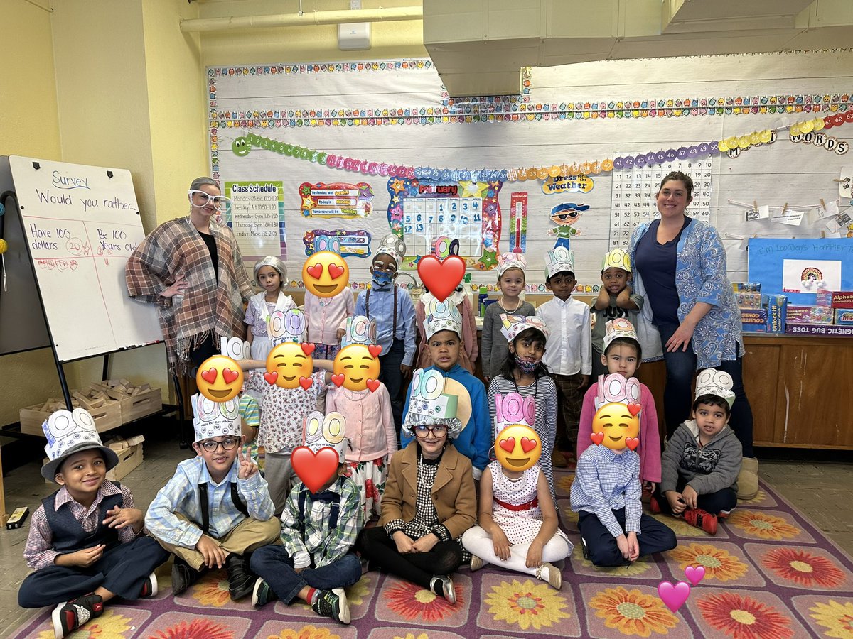 My parents are too funny and creative! 😂❤️💕 Take a look at a special shirt they made for our 100th day of school! 🤣 KG had so much fun dressing up celebrating 100 days together! ⭐️💗💫💕 <a href="/25Lafayette/">Lafayette Estates School #25</a>