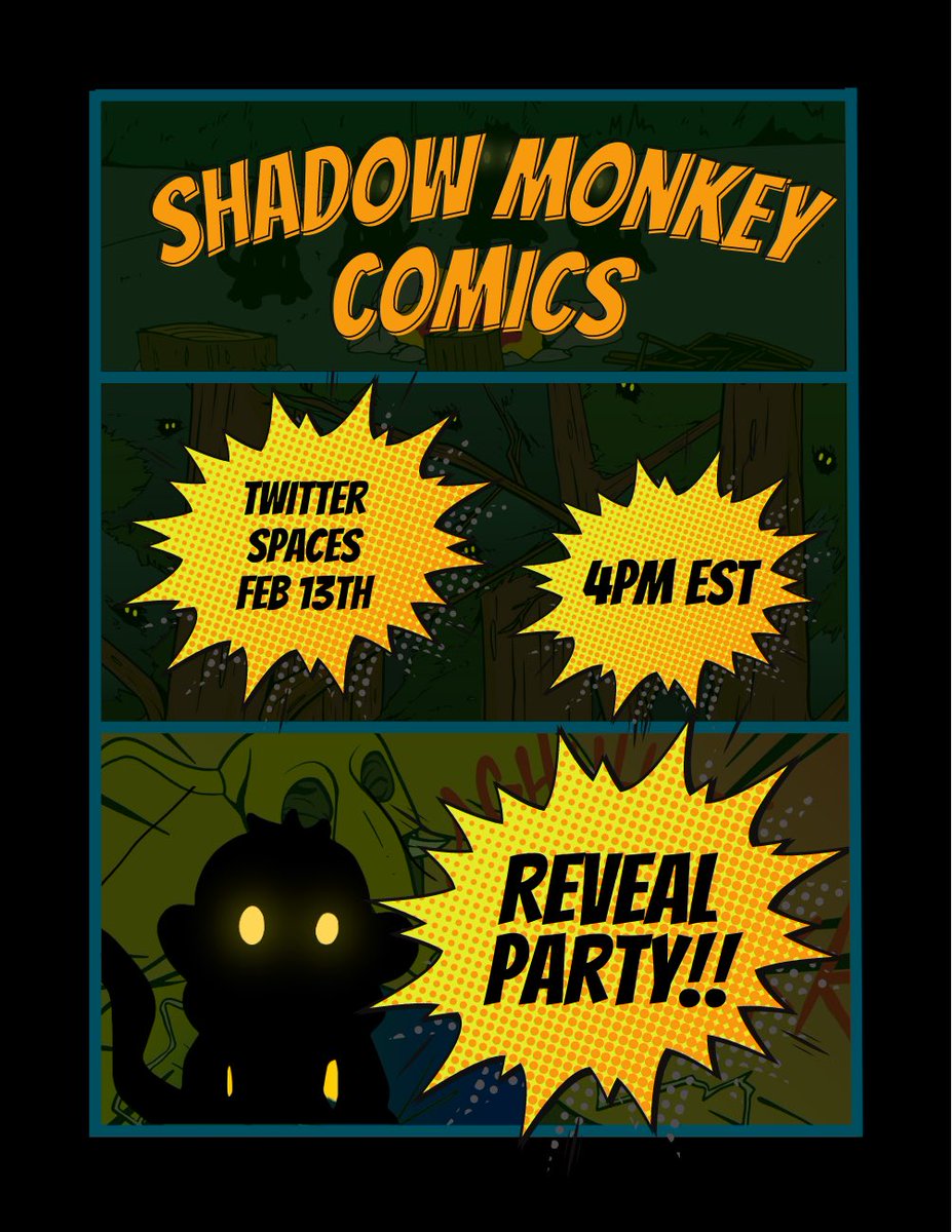 ShadowMonkeyCBL's tweet photo. Join us for our reveal party🥳

Set your reminders: https://t.co/ThX1yaJ48B https://t.co/qalUbNQ6Fd