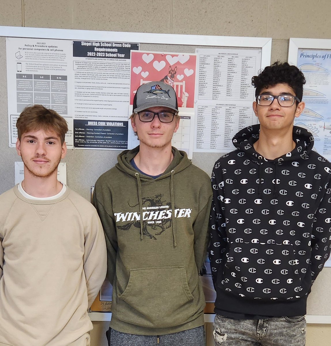 We have some new FAA Part 107 Commercial Drone Pilots! Congratulations to Hunter Hester, Cobe Popowitch and Gentry Saling on passing the test this morning on the first try. We are proud of you guys!

<a href="/Siegel_Nation/">The Nati❌n</a> 
<a href="/SiegelHighStars/">Siegel High School</a> <a href="/SiegelHighCTE/">Siegel CTE Department</a> 
<a href="/RuCoCTE/">RuCo CTE</a>