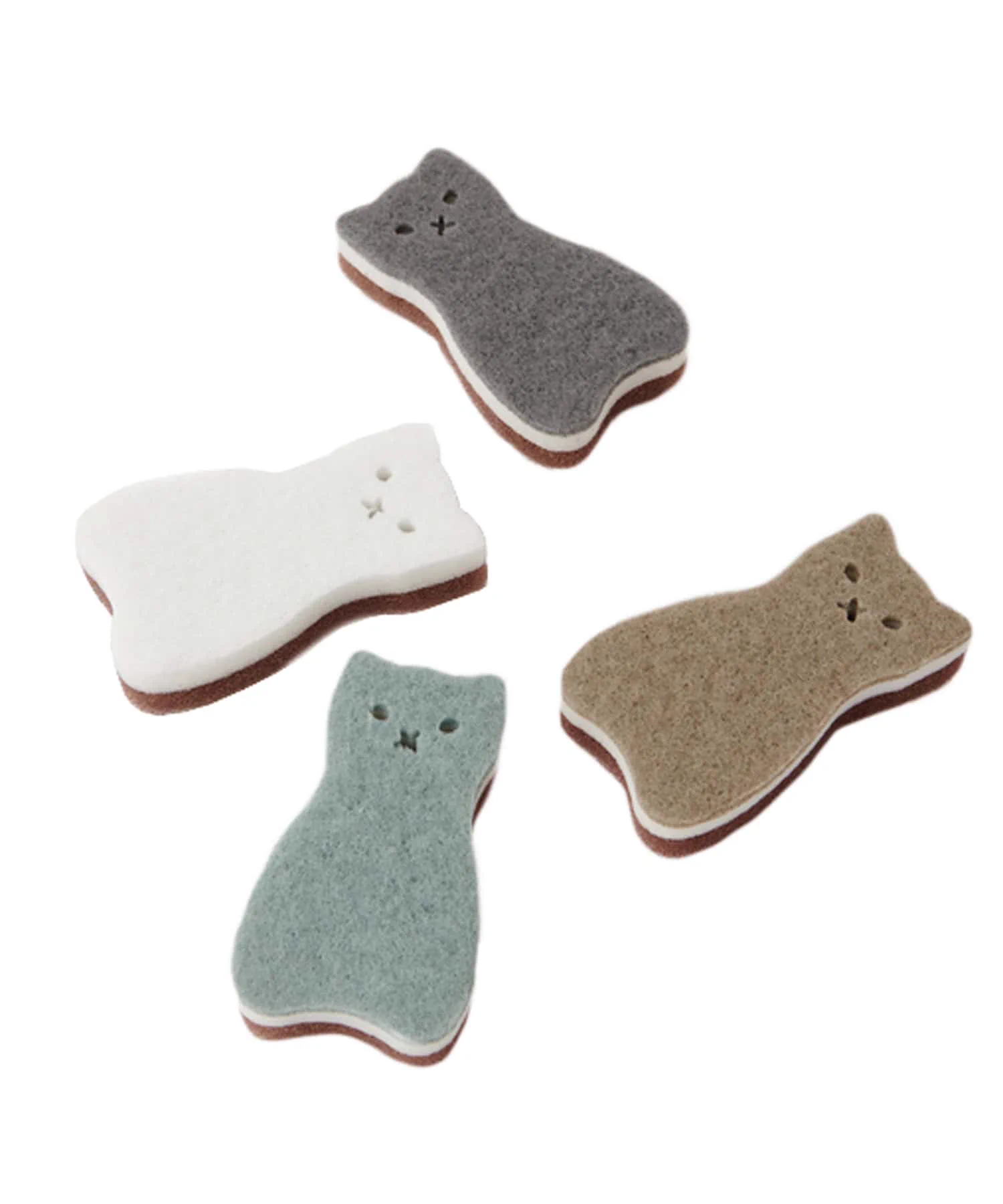 @Computeroba スポンジの形を変えてみたら？猫ちゃんの形のスポンジあるよ…
自分は可愛くて使ってるけど、猫の形のが猫用って分けて使うのにもいいかも… 