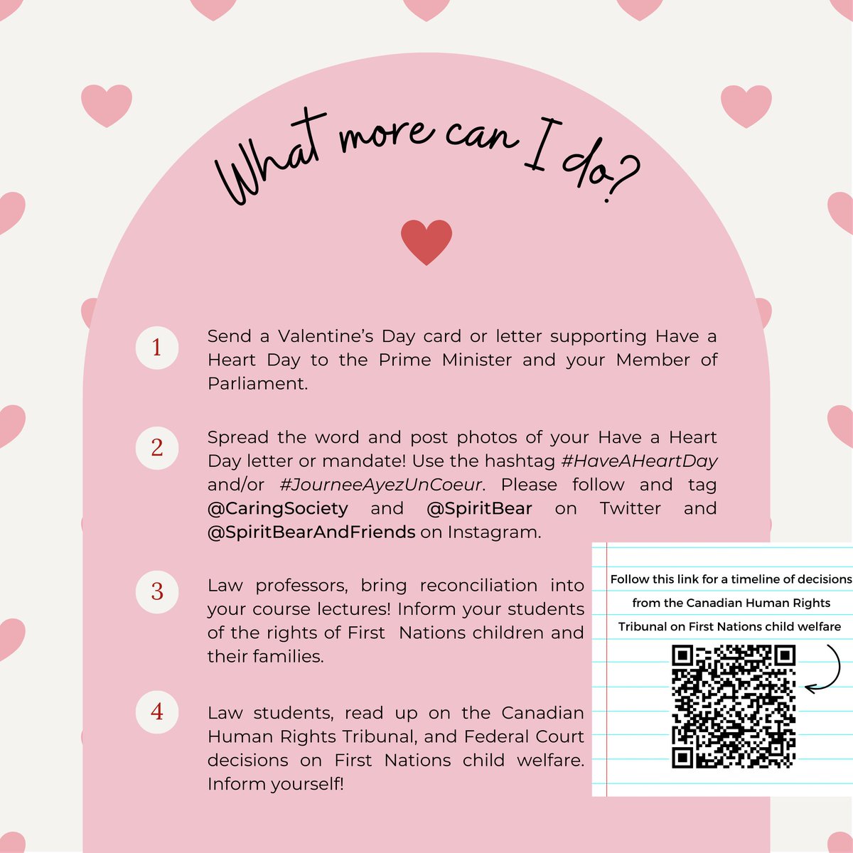 sjsuottawa's tweet image. Each year, on February 14th, we celebrate Have a Hart Day, an event organized by @CaringSociety and led by children and youth. 

Read this fact sheet to learn more about the importance of this event &amp;amp; what you can do!

@SpiritBear #HaveAHeartDay