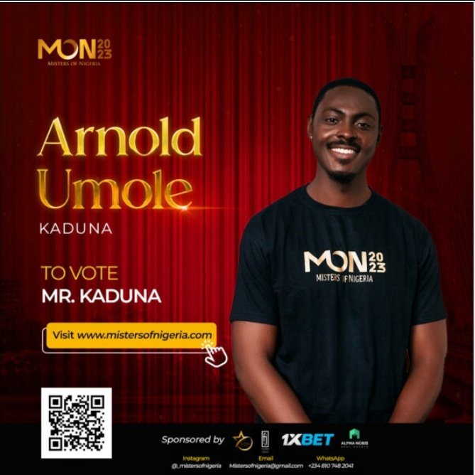 ArnoldUmole's tweet photo. I am Arnold Umole from Etsako Edo state #edostate
Representing Kaduna for Misters of Nigeria
And I boldly stand with #PeterObiForPresident2023 https://t.co/8ae1uZgPO7