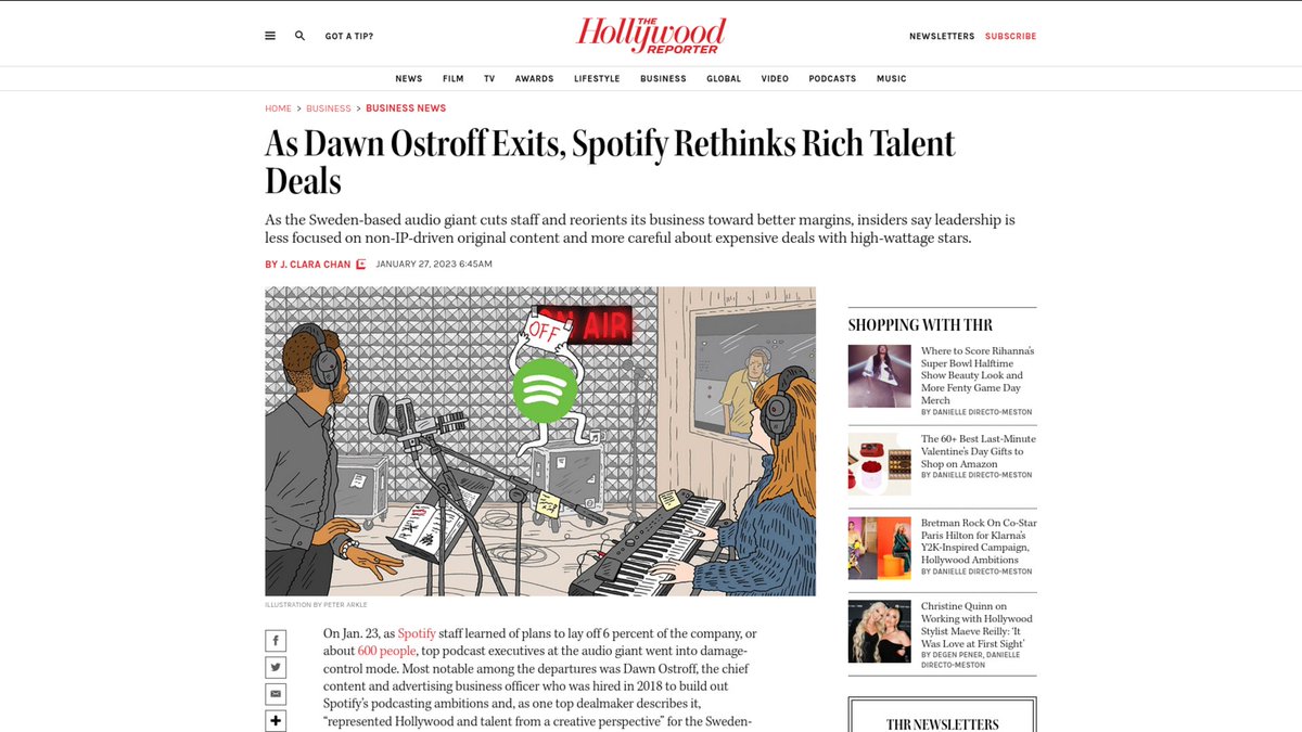 fairness_rocks's tweet photo. As Dawn Ostroff Exits, Spotify Rethinks Rich Talent Deals - https://t.co/fIloQ5sJdU https://t.co/Rud4bENx0V