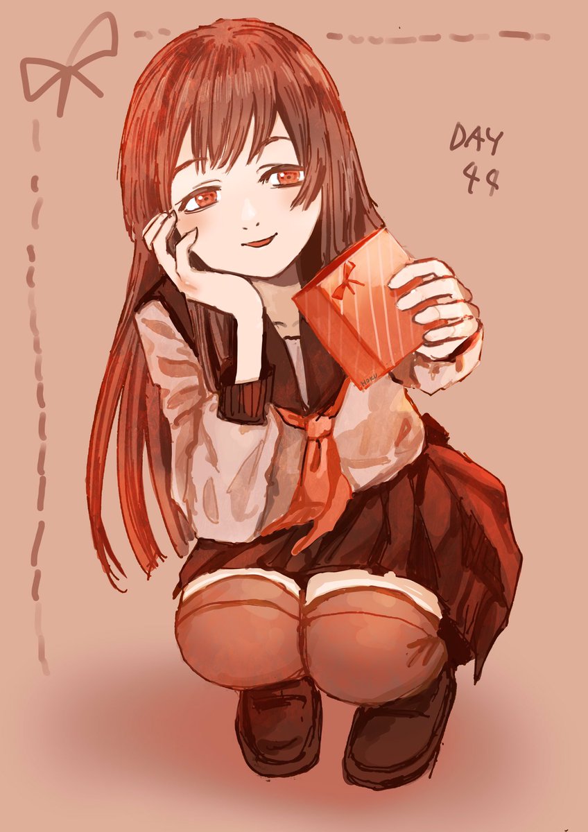 「#100日チャレンジday44バレンタイン 」|灯晴ほく@コミティアて62aのイラスト