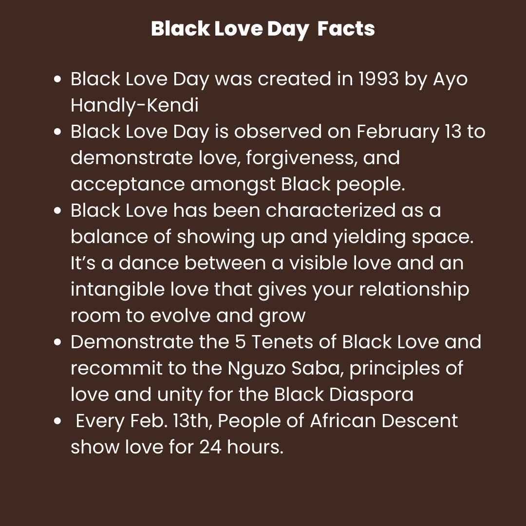thebluerecord's tweet photo. Happy Black Love Day! Black love represents who we all are. Our resilience, our strength, our vulnerability. We hope you can find time today to look into the 5 tenets of Black Love and find time to show up for yourself and those who you love! https://t.co/Vm0dFHnnoB
