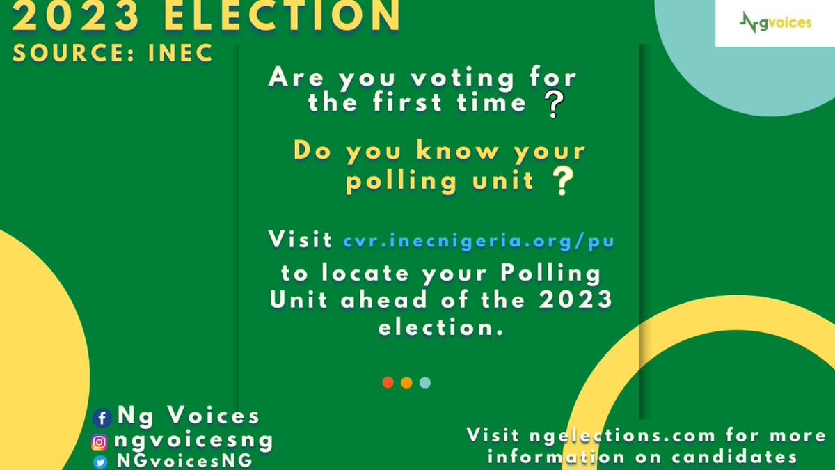 NGvoicesNG's tweet photo. #2023Elections #vote #VoteWisely #NigeriaDecides2023 https://t.co/A2e8sDzAtF