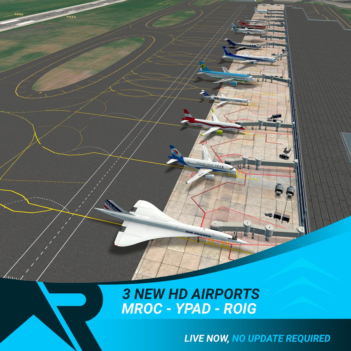 rortos's tweet photo. Greetings Pilots 🧑‍✈️

Join in the game and enjoy 3 brand new HD airports

- MROC (Juan Santamaría International Airport, Costa Rica)
- YPAD (Adelaide Airport, Australia)
- ROIG (New Ishigaki Airport, Japan)

What are you waiting for?  

P.S: No update is required! https://t.co/T4e6IcZXAp