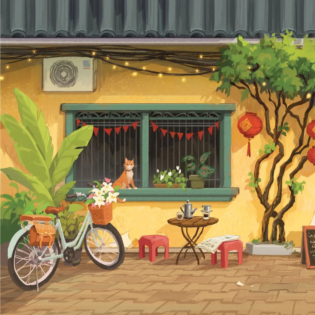 hotarujaejae on Twitter "RT chillustrates Corner cafe ☕"