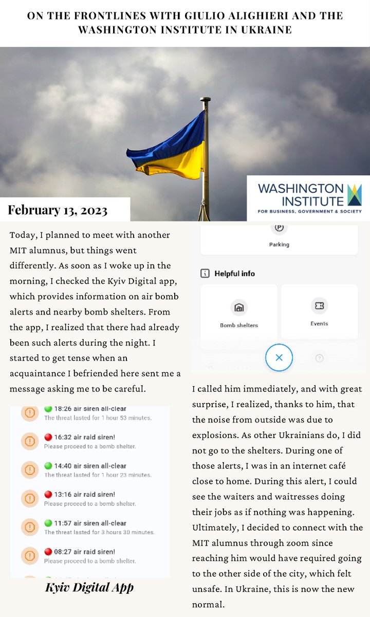 Please check out the Institute's Fellow, Dr. Giulio Alighieri's log on his experience with #Ukraine's #Kyiv Digital App, saving thousands of lives in the country by informing people on air raid alerts, instructions on where they can find shelter, and more. <a href="/Ukraine/">Ukraine / Україна</a> <a href="/MFA_Ukraine/">MFA of Ukraine 🇺🇦</a>