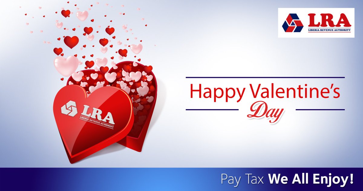 liberia_revenue's tweet photo. ⭐From Us To You⭐ ❤️Happy ❤️Valentine's ❤️Day 
#PayTaxWeAllEnjoy #LoveToAll ❤️️ #HappyValDay https://t.co/JQQKis6Oyj