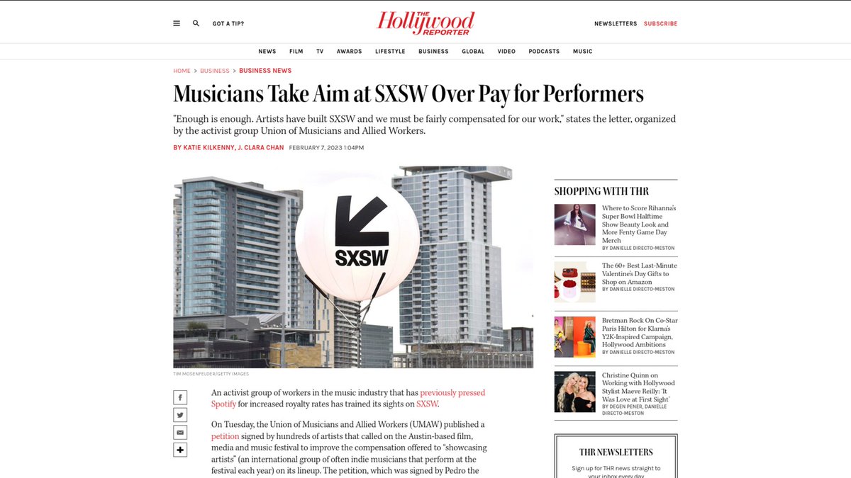 fairness_rocks's tweet photo. Musicians Take Aim at SXSW Over Pay for Performers - https://t.co/f9uiq0DIyy https://t.co/d1mSECFPAX