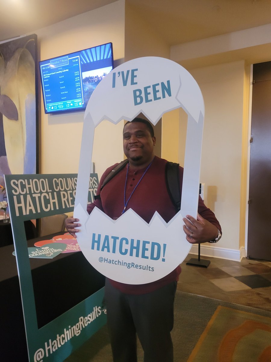 Excited to learn, grow, and connect with other school counseling leaders <a href="/hatchingresults/">Hatching Results</a> alongside my amazing principal, <a href="/MrTCovington/">Terrence Covington</a> 
#NSCLC23