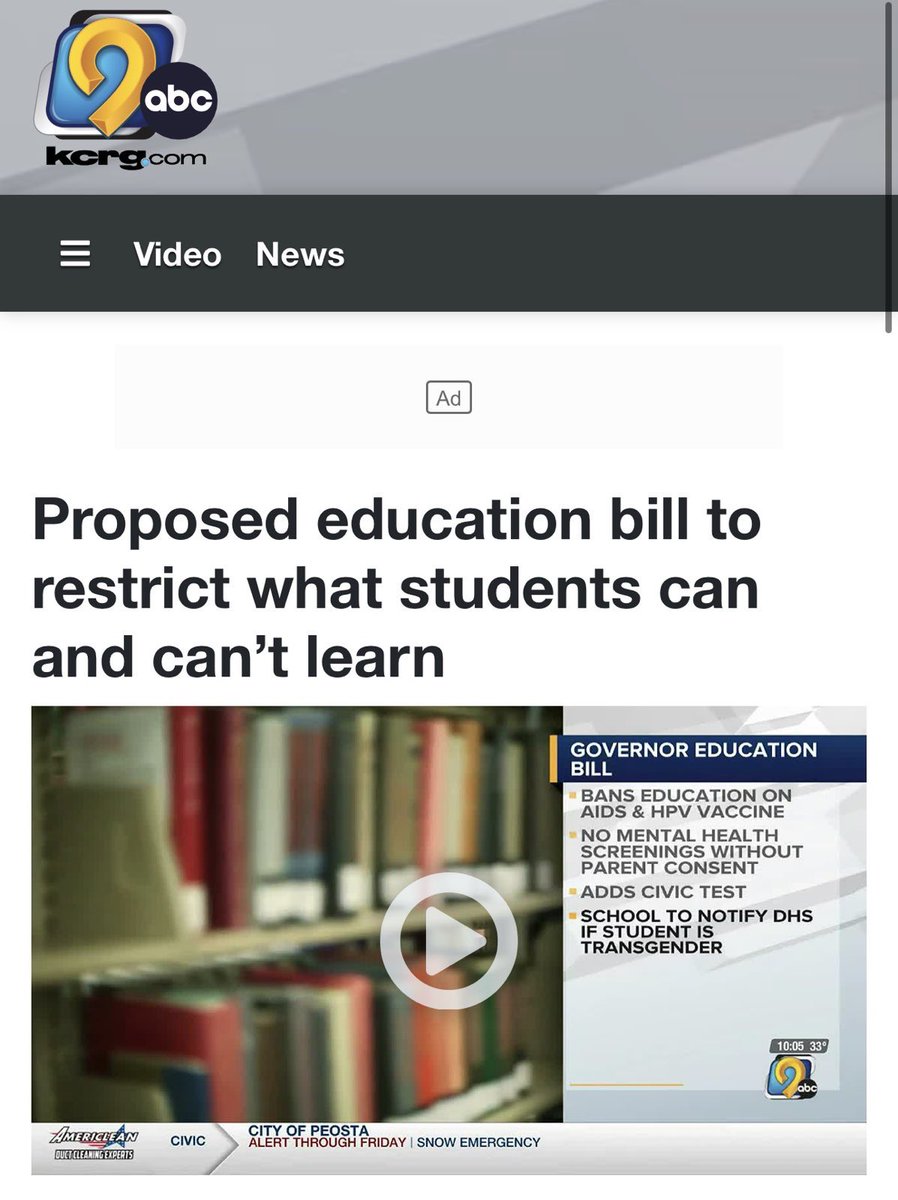 Governor Reynolds wants to:

❌ Ban teaching 7th-12th graders about AIDS &amp; HPV
❌ Ban surveys relating to mental, emotional, or physical health
❌ Ban any nicknames or pronouns that are different from a student’s birth certificate

This plan is dangerous.