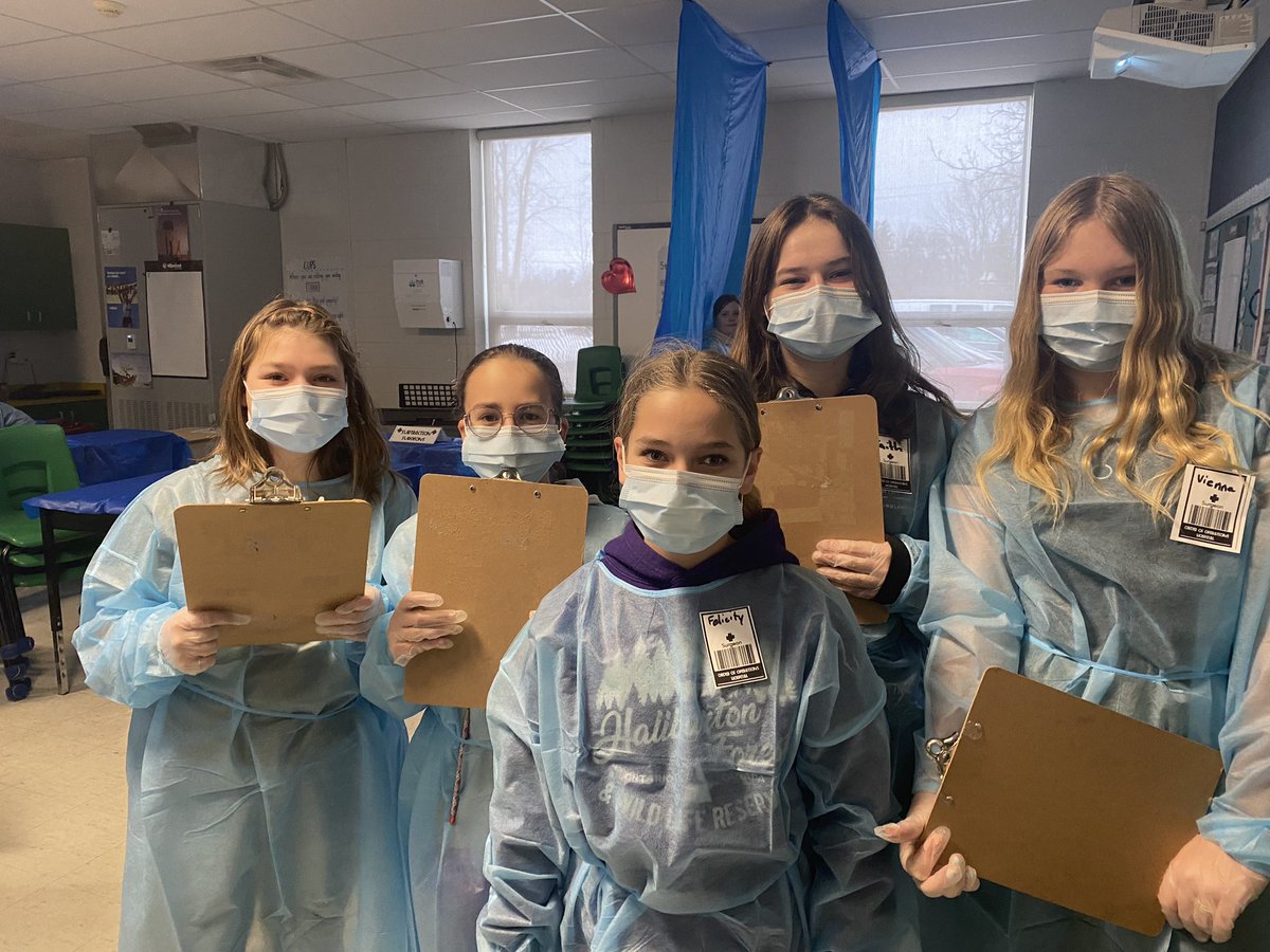 MeesonAlexa's tweet photo. Operations hospital! Ss became surgeons today. They solved various math problems to figure out what each of their patients needed. What a fun morning! @alcdsb_shrb https://t.co/iinYouGATm