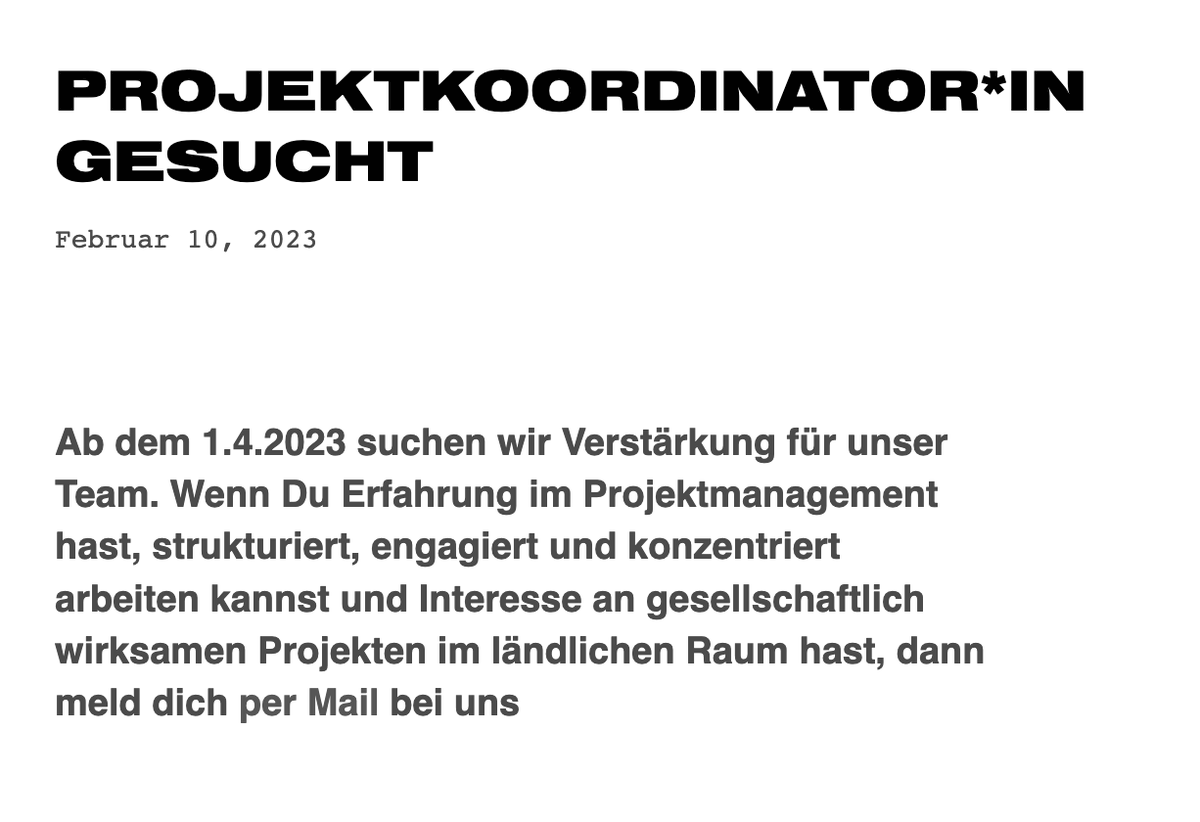 Josephine Hage (@sublimine) on Twitter photo +++ JOB +++ Unterstützt die nächste Generation junger Maker in #Sachsen und #Thüringen und werdet Teil der Crew vom <a href="/fabmobil/">F A B M O B I L</a> und der Lokallabore.
Bewerbungen als Projektkoordinator:in bis 10.03.2023 fabmobil.org/news/ +++ JOB +++ Unterstützt die nächste Generation junger Maker in #Sachsen und #Thüringen und werdet Teil der Crew vom <a href="/fabmobil/">F A B M O B I L</a> und der Lokallabore.
Bewerbungen als Projektkoordinator:in bis 10.03.2023 fabmobil.org/news/