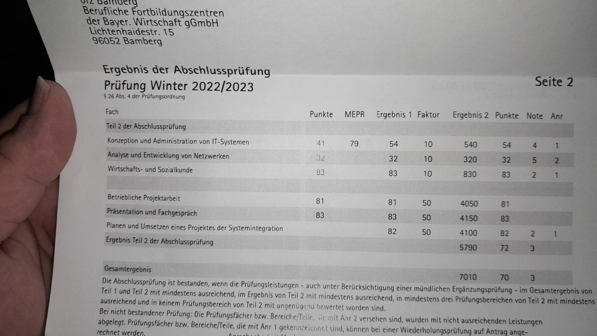 Im schriftlichen Teil hart reingeschissen, aber praxis reists raus und bestanden 😇