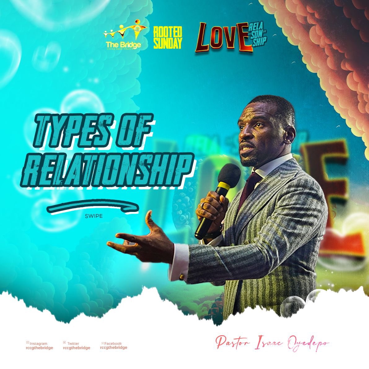LekeAdeboye's tweet photo. How would you define your relationships?
A thread
#rootedsunday #relasonship #rccgthebridge https://t.co/PGA8kSRzct