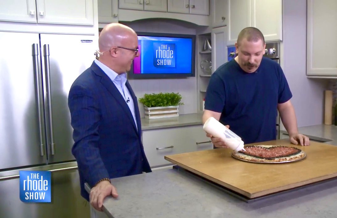 My appearance today on @TheRhodeShow @wpri12 making a special pizza for Valentine’s Day! WATCH HERE: ➡️ youtu.be/OFOte108k5Y #ValentinesDay