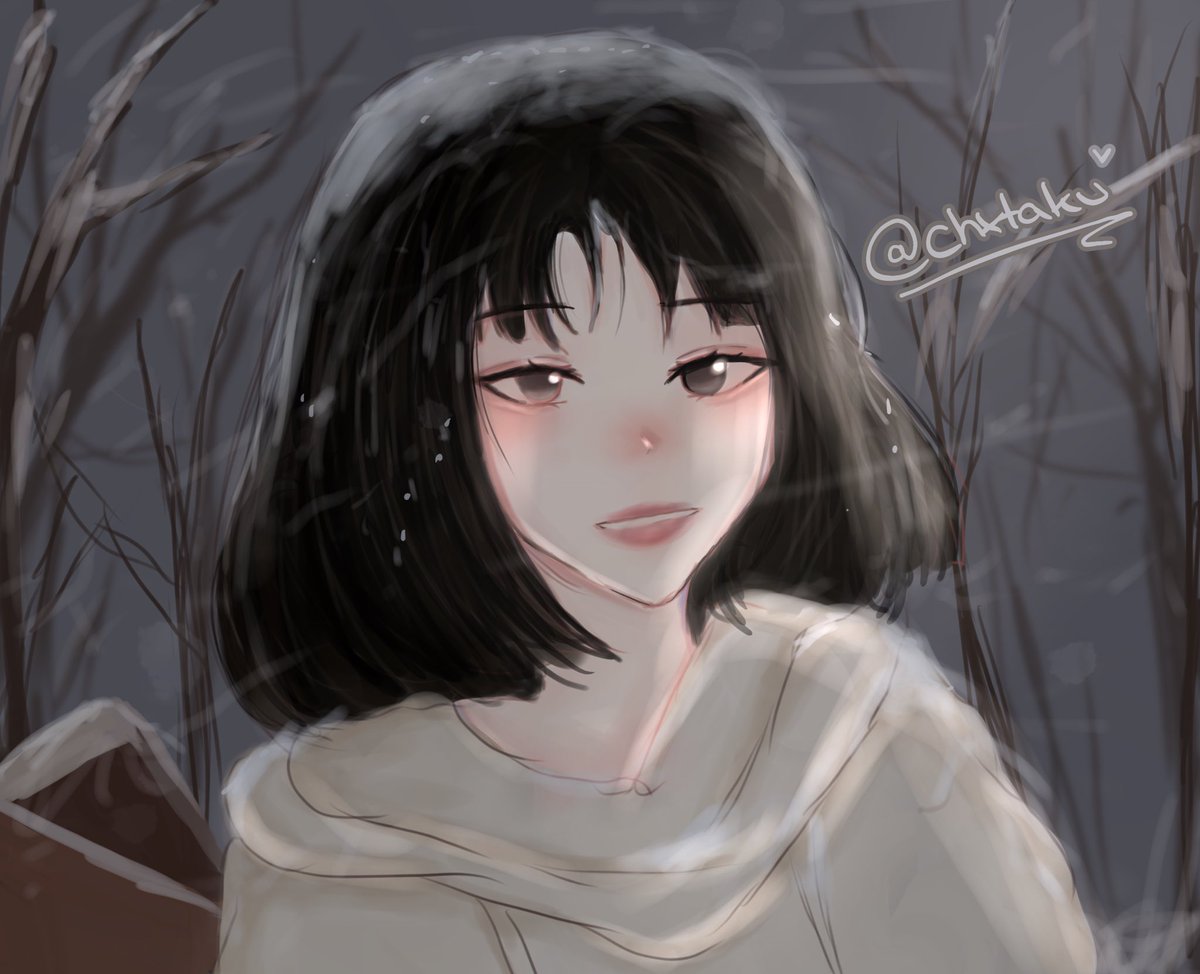 chxtaku's tweet photo. Im so so obsessed with drawing snow, probably I like to draw more cold faces with BLUSHH 😍 #ibisPaintX #digitalart #artist #artmootspls https://t.co/ysGiaah5yU