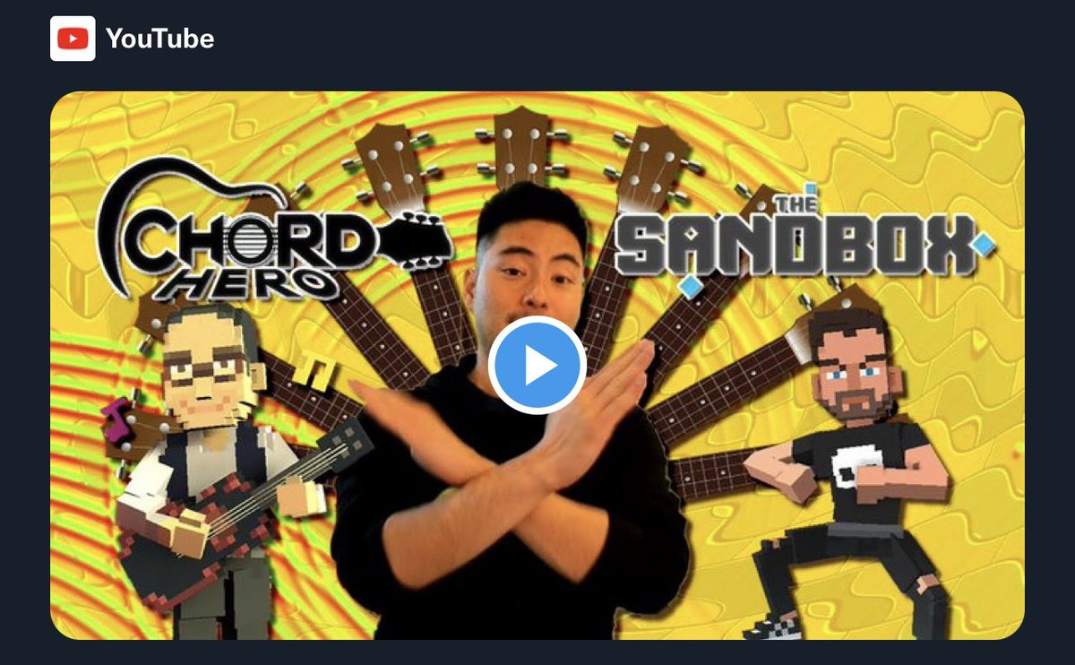 chordheromusic's tweet photo. Check out an interview of our Co-Founder and CEO @ant_chau about our new Sandbox Experience by the @CryptonautsShow with special guest @erichwong from @TheSandboxGame !!

Got you curious about what is all about?
Watch it here!

https://t.co/Bv7rcB659t https://t.co/u0P24U7gvH