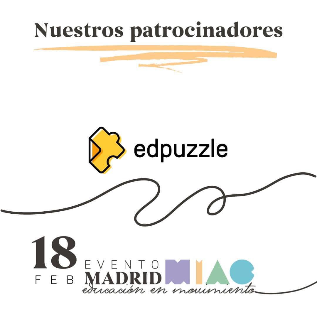 MIACeduca's tweet photo. 𝔼𝕕𝕡𝕦𝕫𝕫𝕝𝕖 🧩 

Os presentamos a @edpuzzle

💻 Permite capacitar a tu alumnado para que asuma un papel activo en su aprendizaje con lecciones en vídeo interactivas que fomentan la creatividad y curiosidad. 

Descubre todo en su página 👉🏼 https://t.co/G2UmqW0a2b

#eventoMIAC https://t.co/42BKReVNSh