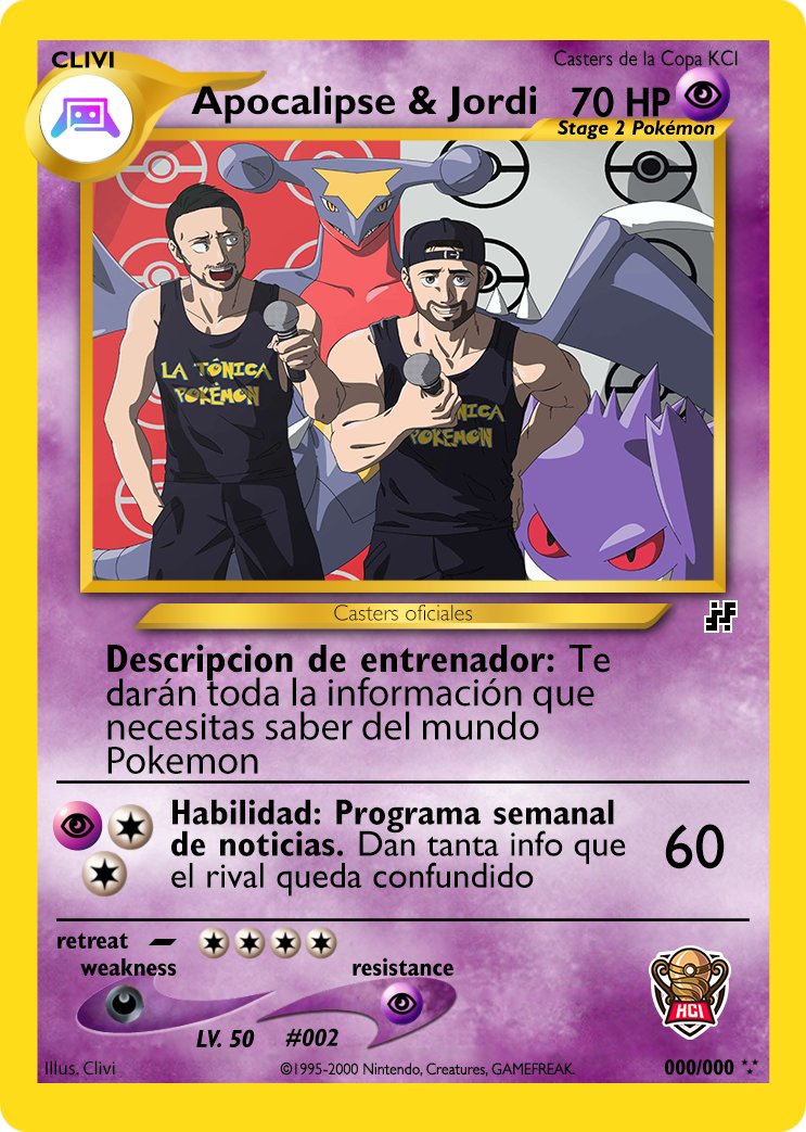 Y qué sería de un torneo sin unos buenos casters... Pues aquí tenemos de los mejores! <a href="/Entrenadorapoc1/">Entrenador_apocalipse</a> <a href="/jordi19971/">TriPokeForce</a> #KCIpokemoncup