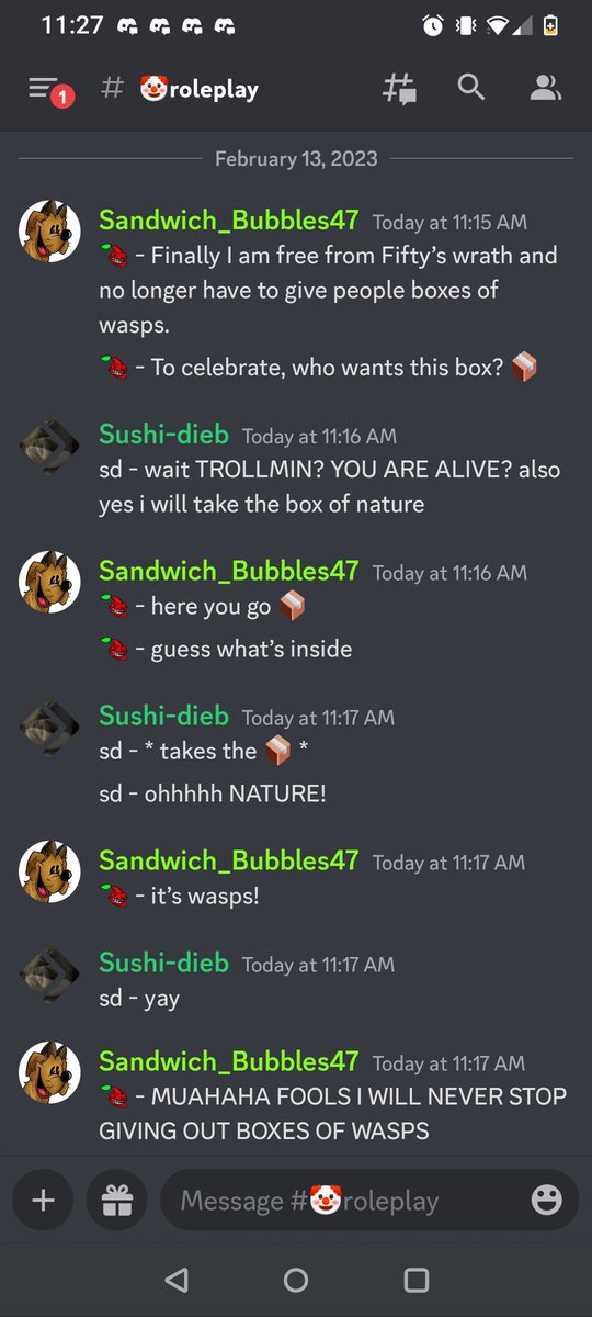 Amazing roleplay here at the Pikmin rpg server