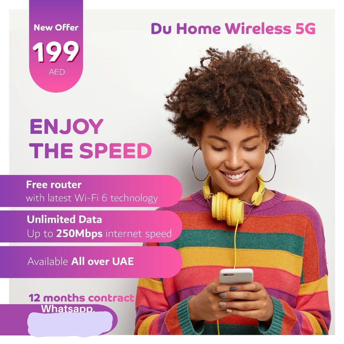 New du telecom home wireless 5g promotional package, limited time offer avail now, whatsapp for more details. wa.me/message/ROQ4PM…