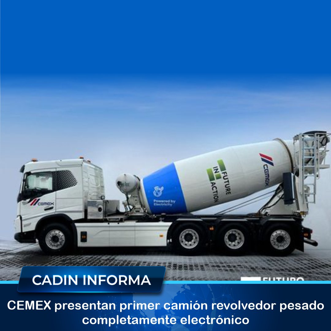 #CADINinforma 
✅𝗖𝗘𝗠𝗘𝗫 𝗽𝗿𝗲𝘀𝗲𝗻𝘁𝗮𝗻 𝗽𝗿𝗶𝗺𝗲𝗿 𝗰𝗮𝗺𝗶ó𝗻 𝗿𝗲𝘃𝗼𝗹𝘃𝗲𝗱𝗼𝗿 𝗽𝗲𝘀𝗮𝗱𝗼 𝗰𝗼𝗺𝗽𝗹𝗲𝘁𝗮𝗺𝗲𝗻𝘁𝗲 𝗲𝗹𝗲𝗰𝘁𝗿ó𝗻𝗶𝗰𝗼