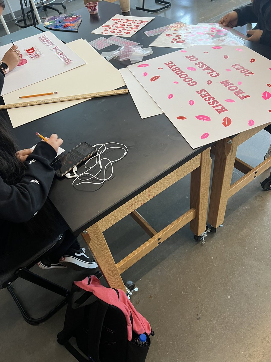 Valentine expressions done within the Art class <a href="/EastsideECHS/">Eastside ECHS</a> <a href="/CKenderEDU/">Caitlin Kender</a> <a href="/AustinISD/">Austin ISD</a>