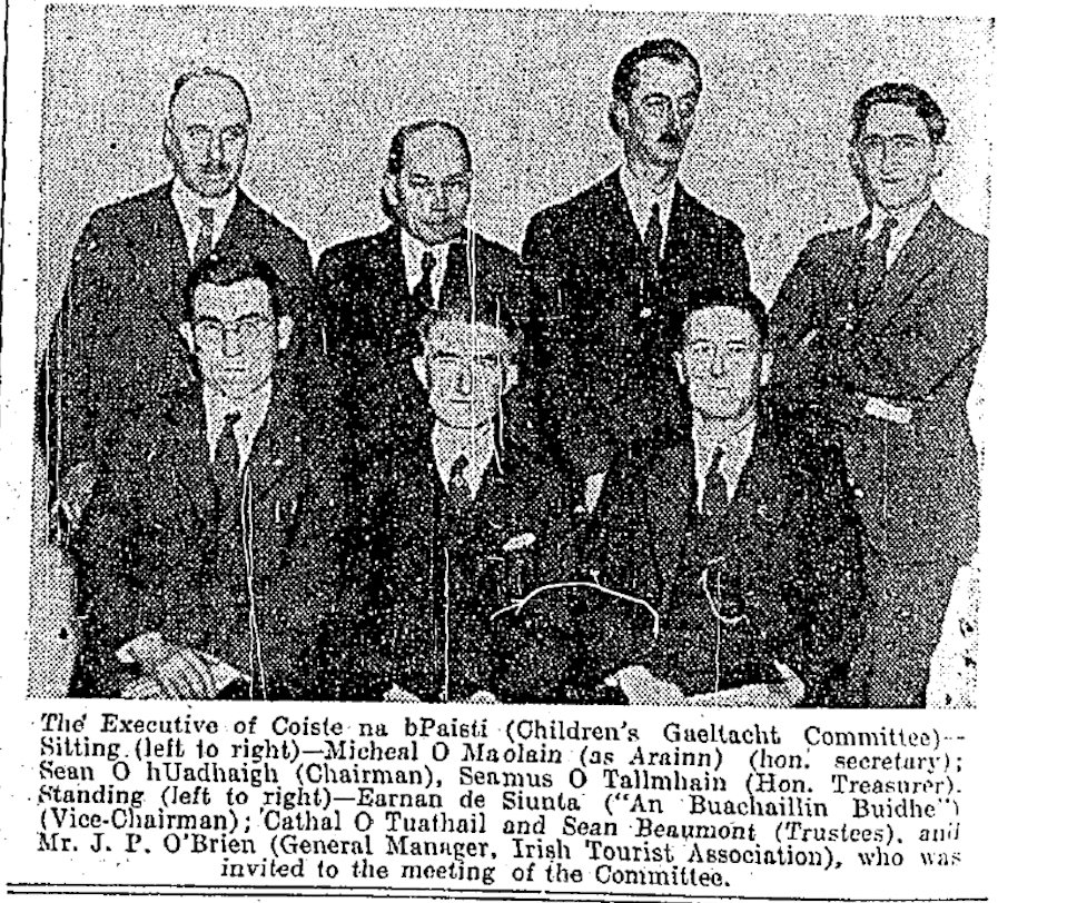 MaireMcCafferty's tweet image. Founding members of #CoistenabPáistí #Gaeltacht Scheme, est. 1933. Initially for children of Dublin trade union workers
Mhair an scéim seo ó 1934-1959 go dtí gur ghlac @GaelLinn stiúir uirthi
Chuaigh formhór na bpáistí chuig ceantar Chois Fharraige, #Conamara 
#Gaeilge