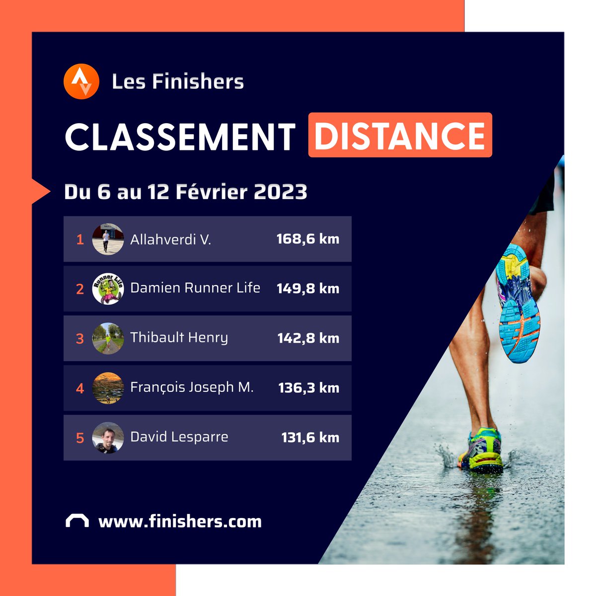 Finishers tweet media