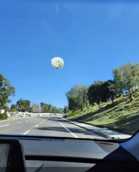 Followed this Chinese spy balloon for 200 miles and then I realised it was bird shit.