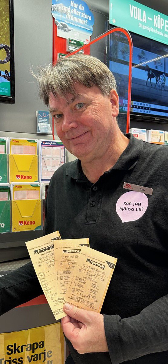Tips_Tony's tweet image. Flera 13-rättare igår och 199.222kr i vinster förra veckan💰! 
250.000kr EXTRA på #Topptipset ikväll! 
Andelar på spela.svenskaspel.se/spela-tillsamm… 
HÄNG MED och LYCKA TILL!